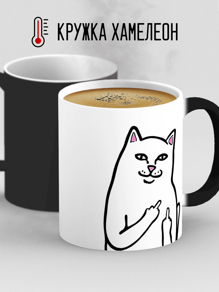 Кружка с мем котом
