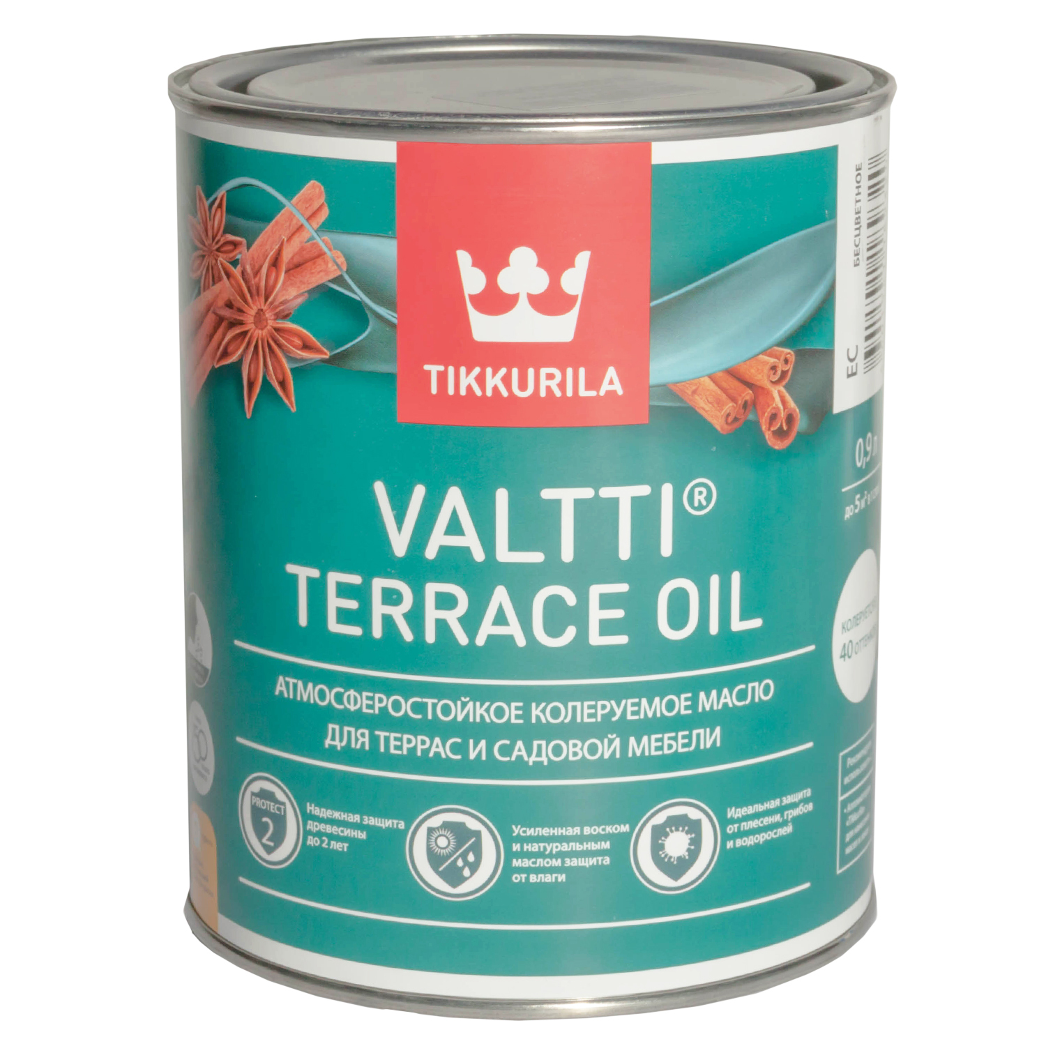 Масло для террас Tikkurila Valtti Terrace Oil EC, 0,9л