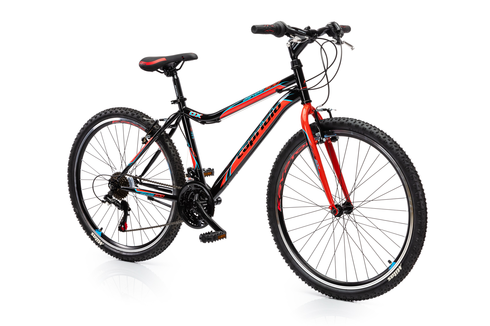 Велосипед CAPRIOLO MTB DIAVOLO DX 600 (3 X 6), рама сталь 17'', колёса 26'' (чёрный - красный)