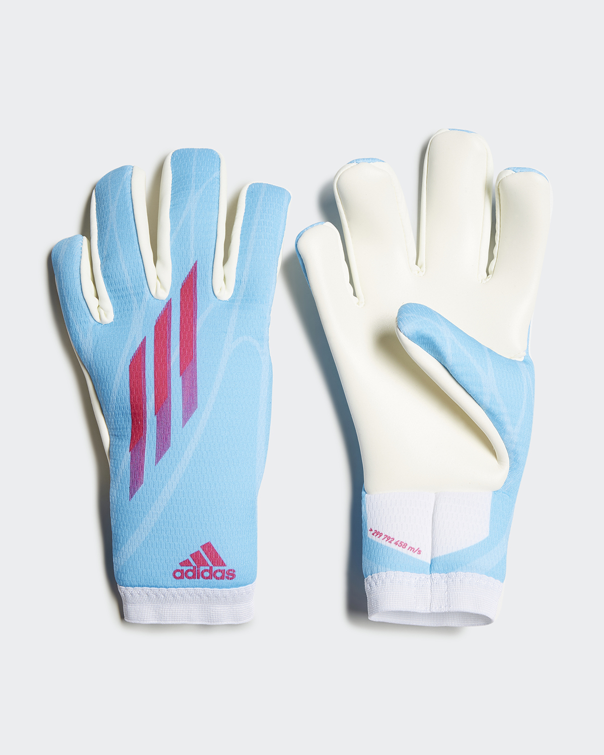 Вратарские перчатки для футбола детские adidas X GL TRN J, цвет: SKYRUS ...