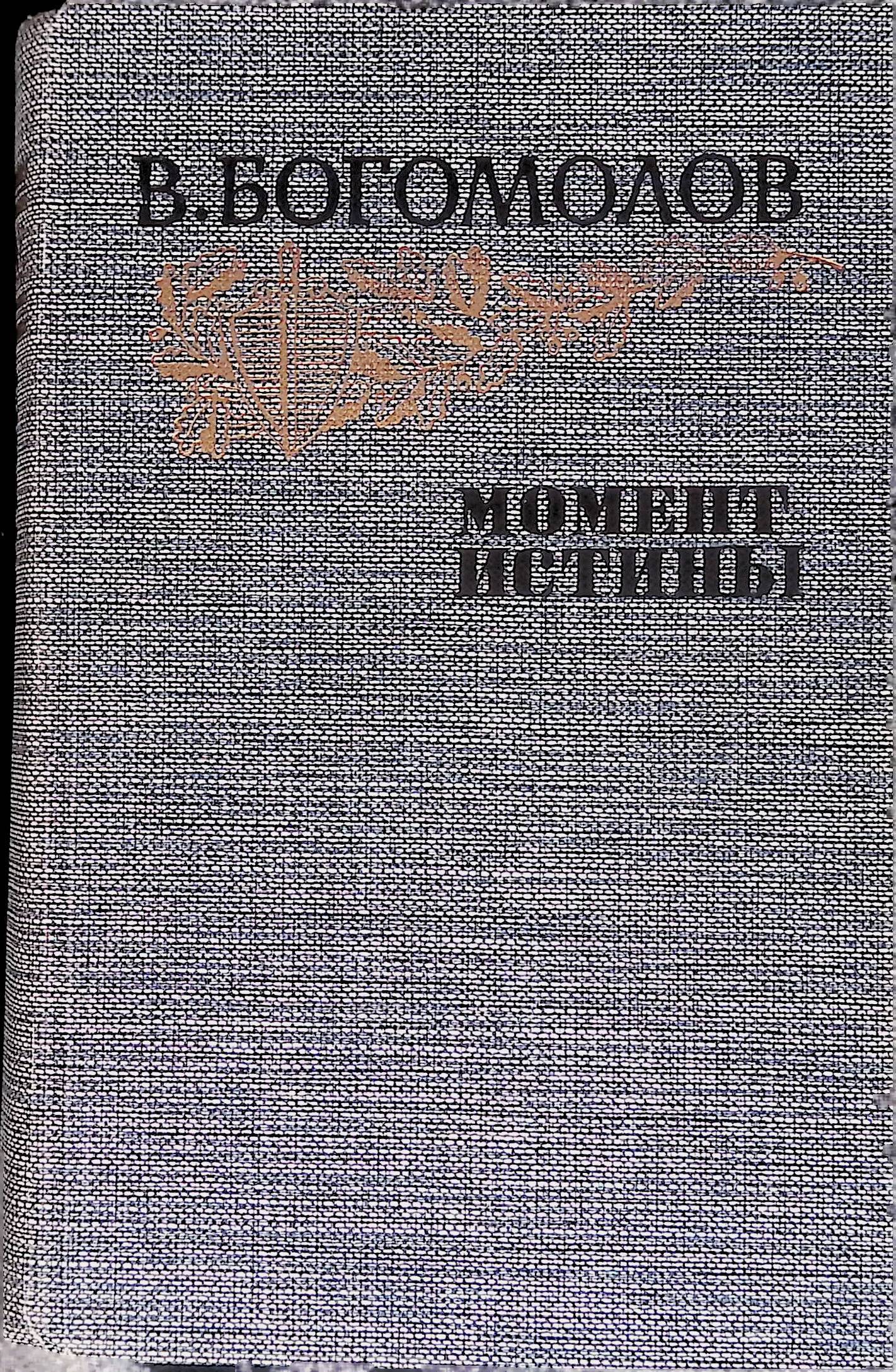 Момент истины. Богомолов в. 