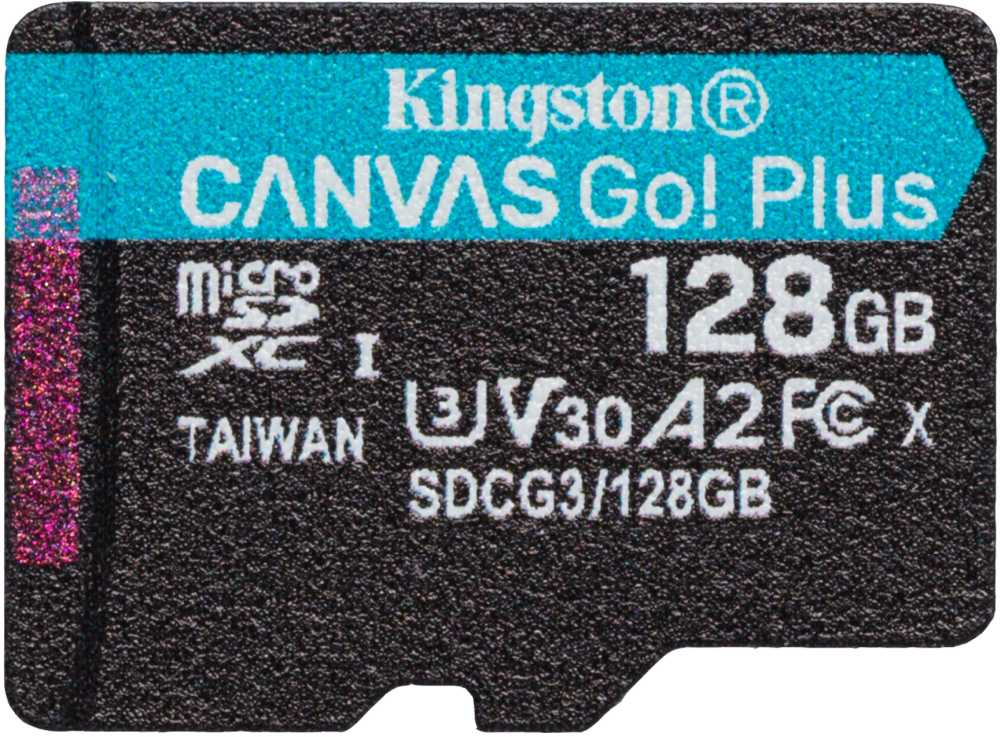 Flash Card microSDXC 128Gb Class10 Kingston SDCG3/128GBSP Canvas Go! Plus w/o adapter