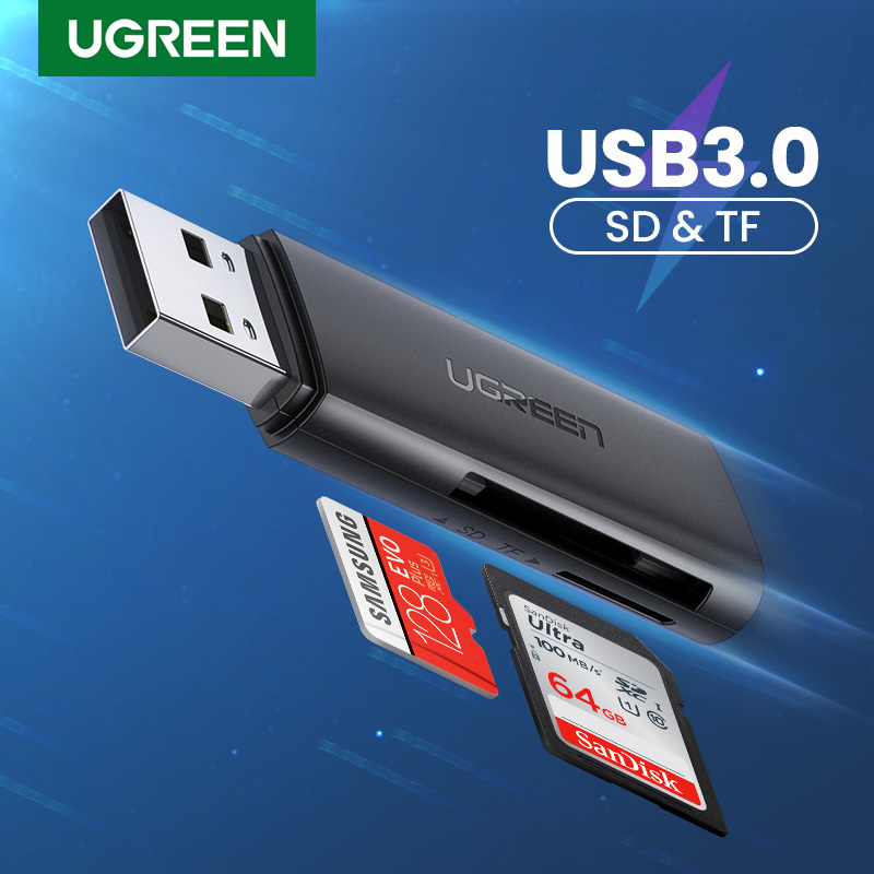 Кардридер UGREEN CM264 (60722) USB3.0 Multifunction Card Reader. Цвет: черный