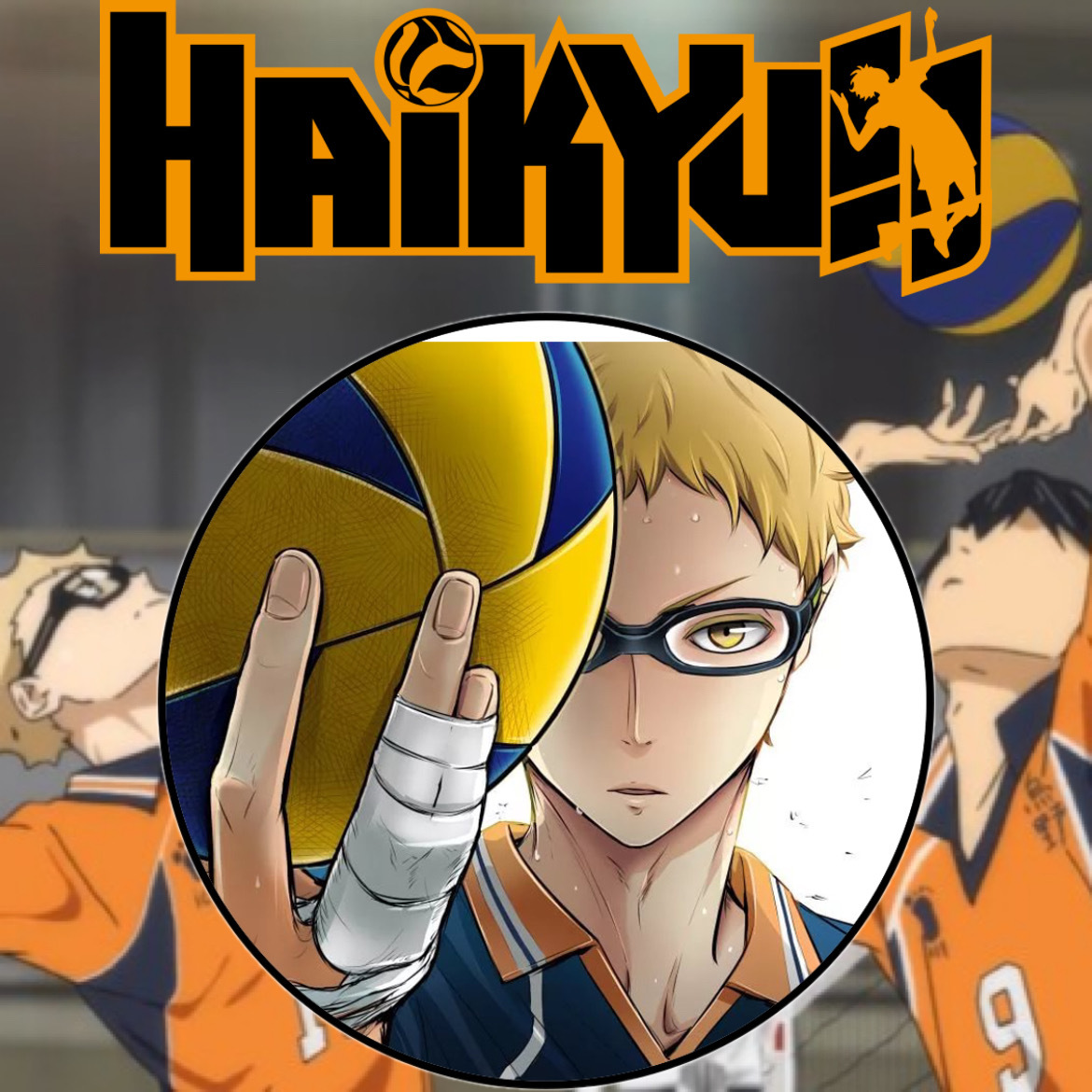 Значок 56 мм по аниме: Волейбол !! / Haikyuu !!