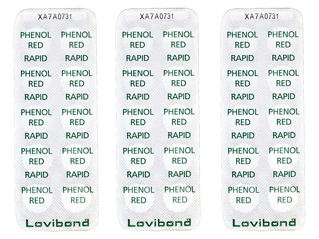 Тестерные таблетки pH (Phenol Red) для тестера ручного (пултестера) (3 х 10 таблеток) Lovibond