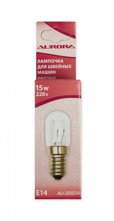 ЛампочкадляшвейныхмашинвинтоваяAuroraAU-205014,20х50мм,15W,220V