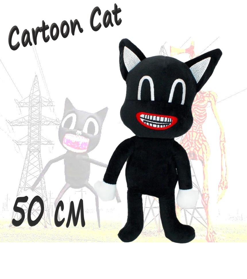 Мягкая игрушка кот Cartoon Cat 50 см/ Мультяшный кот/ Картун Кэт/ персонаж  из сиреноголового/ плюшевый кот - купить с доставкой по выгодным ценам в  интернет-магазине OZON (663872230)