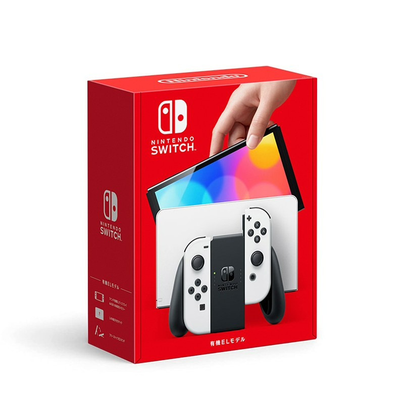 ИгроваяприставкаNintendoSwitchNS(японскаяверсия)OLED-экран,64ГБ,белая