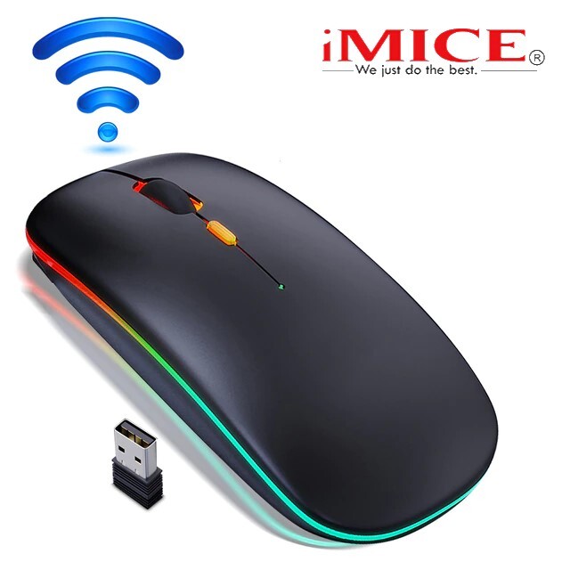 Мышь беспроводная РГБ. Trust Vivy Wireless Mini Black, 17639. Bluetooth Mouse RGB. Беспроводная мышь на батарейках с подсветкой.