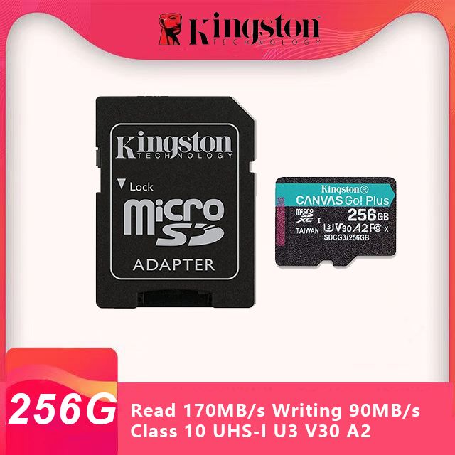 Карта памяти kingston canvas go plus