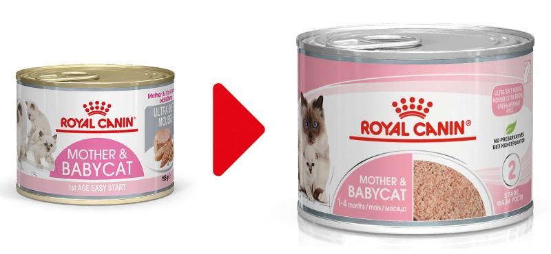 Влажный корм Royal Canin Mother & Babycat (Babycat Instinctive canned) 6 шт. х 195 г (мусс)