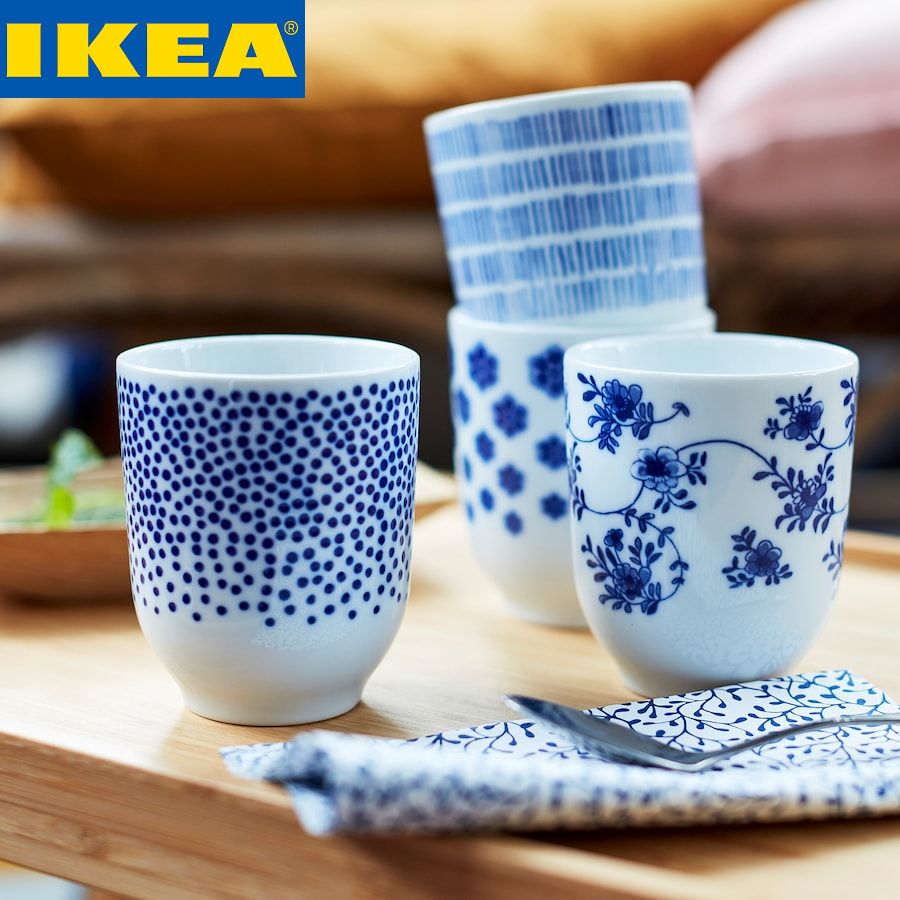 Ikea синяя чашка