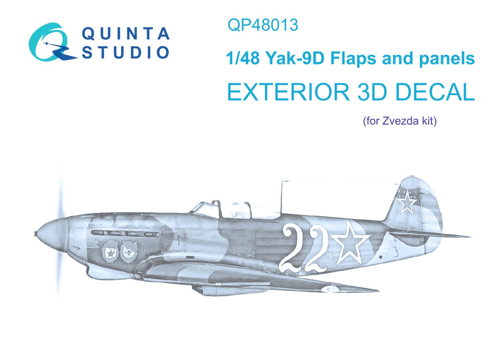 QuintaStudioЭкстерьердляЯк-9Д(Звезда),1/48