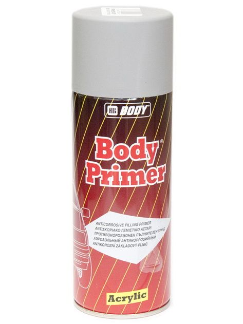 Грунт BODY Primer Spray серый, быстросохнущий, акриловый, аэрозоль 400 мл.