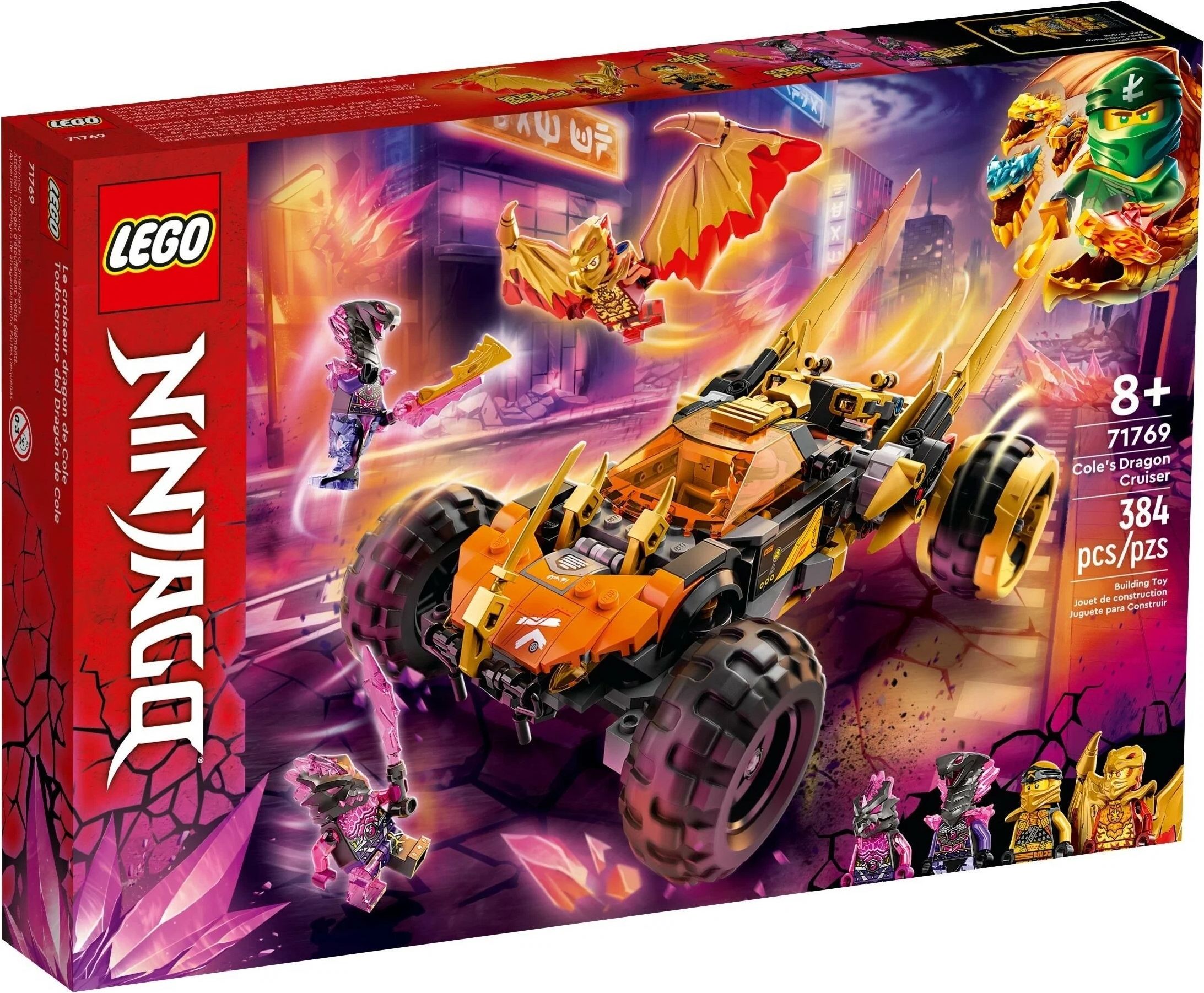 Конструктор LEGO Ninjago Драконий вездеход Коула, 384 детали, 8+, 71769