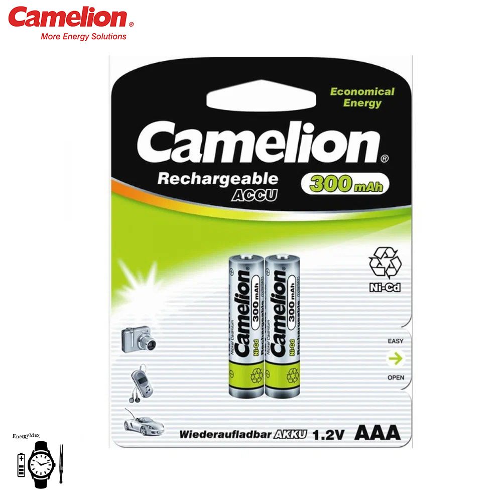 АккумуляторбытовойCamelionHR03AAABL2NI-CD300mAh-2шт.