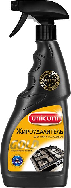 UNiCUM Жироудалитель Gold для плит и духовок, спрей, 500 мл