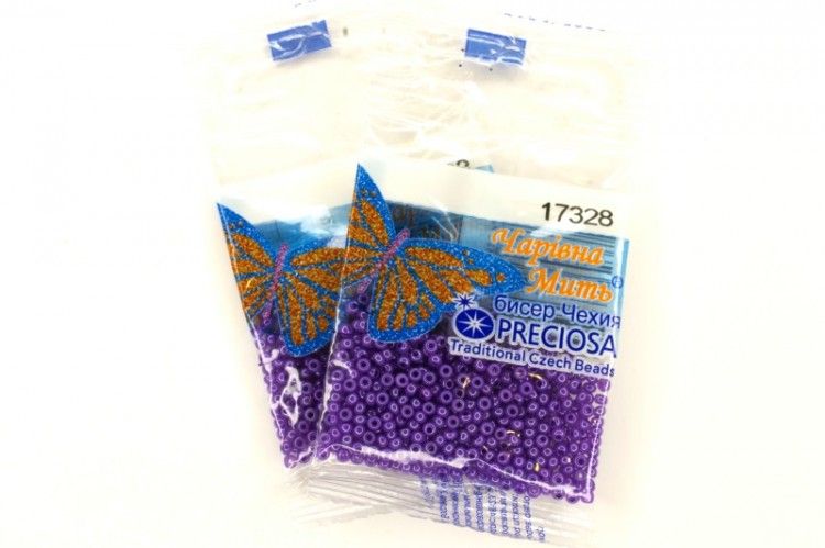 Бисер Preciosa 5 гр., 2 шт., (17328)