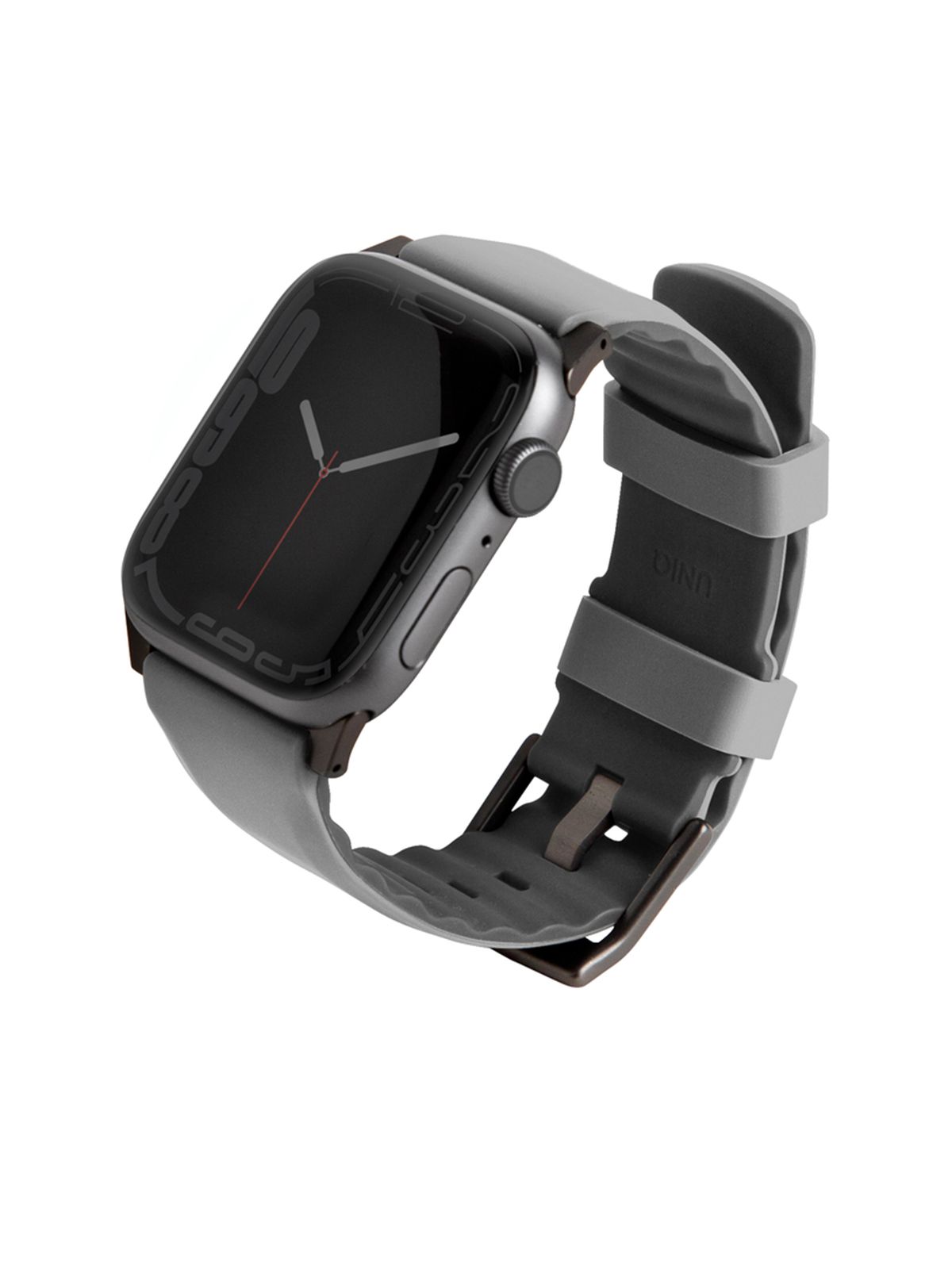 РемешокUNIQLinusнасмартчасыAppleWatch12345678SESE238/40/41mm/ммдляумныхчасовЭплВотчсиликоновыйводонепроницаемыйсерый/темно-серый