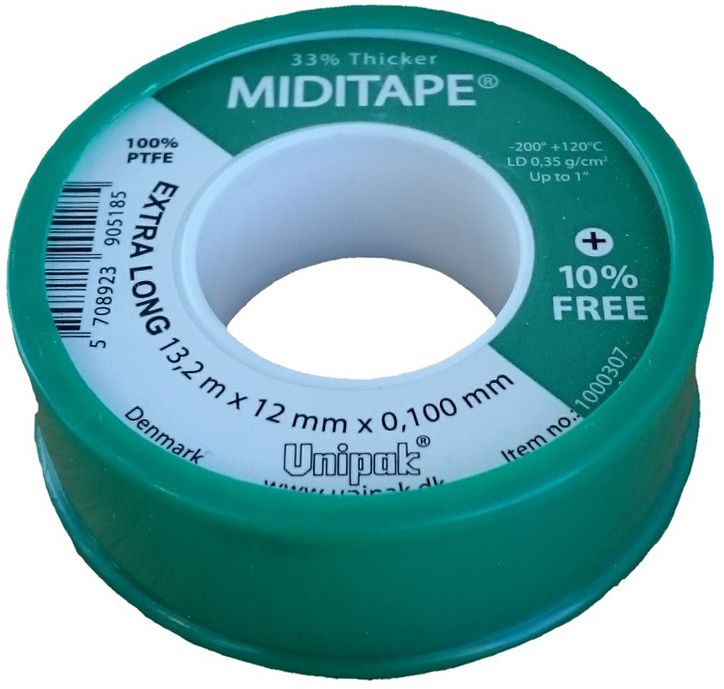 Лента Unipak MIDITAPE 13,2 м х 12 мм х 0,1 мм, LD-0,35 г/см3 1000307