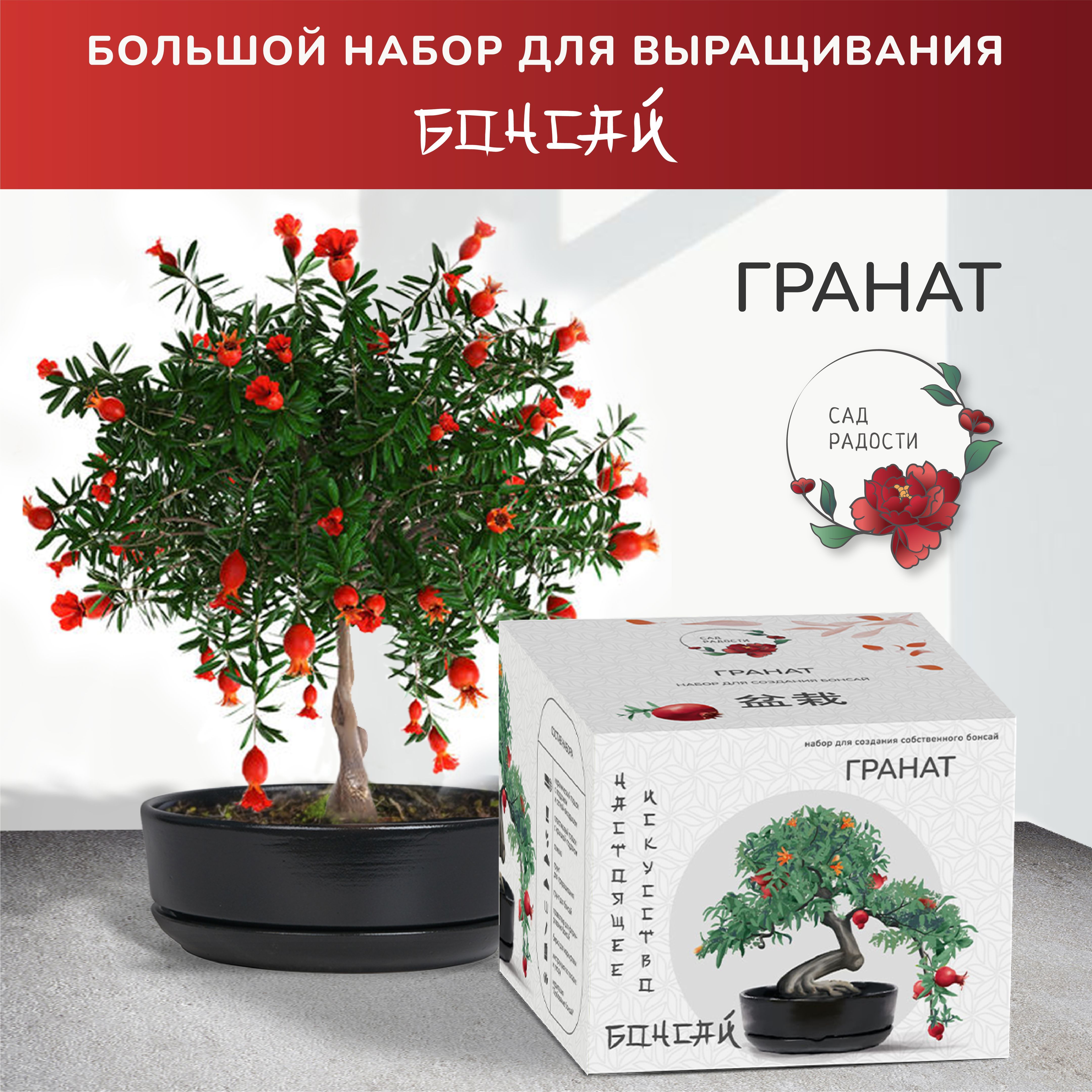 Набор для выращивания Сад Радости, Гранат, Многолетник купить по выгодной  цене в интернет-магазине OZON (770692100)