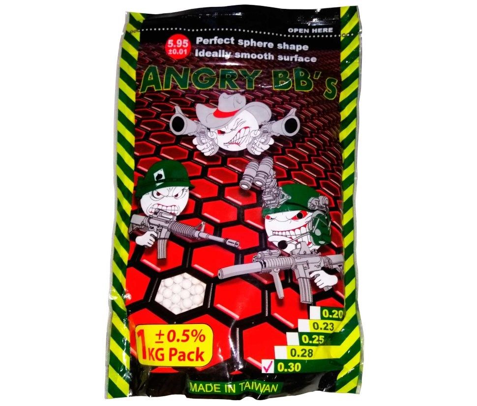 Шарики ANGRY BBs*0,25 белые, 1кг