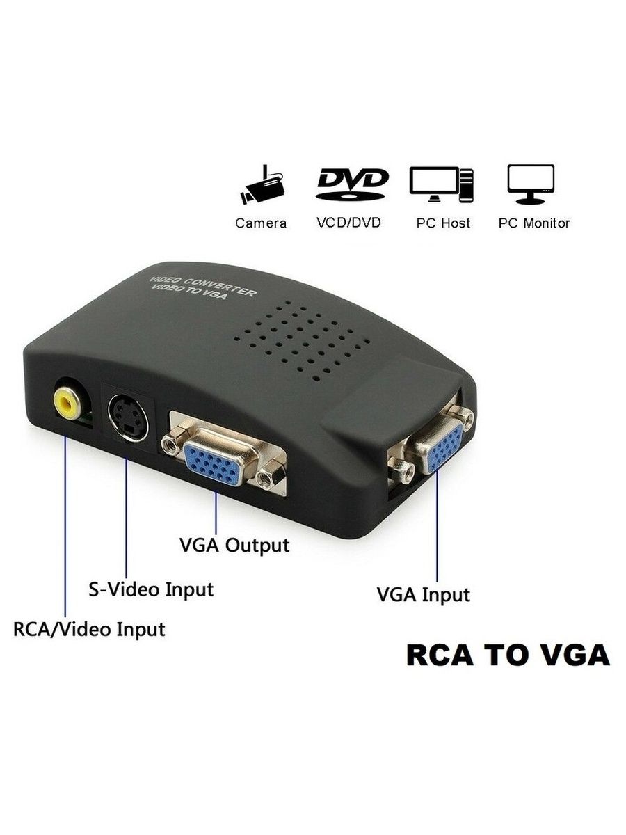 Переходник Rca Vga Для Монитора Купить