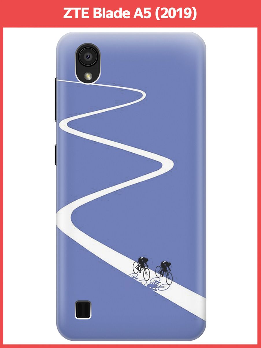 Чехол на ZTE Blade A5 (2019) (для ЗТЕ Блейд А5 2019) силикон с рисунком  Изгибы велотрассы - купить с доставкой по выгодным ценам в  интернет-магазине OZON (799547007)