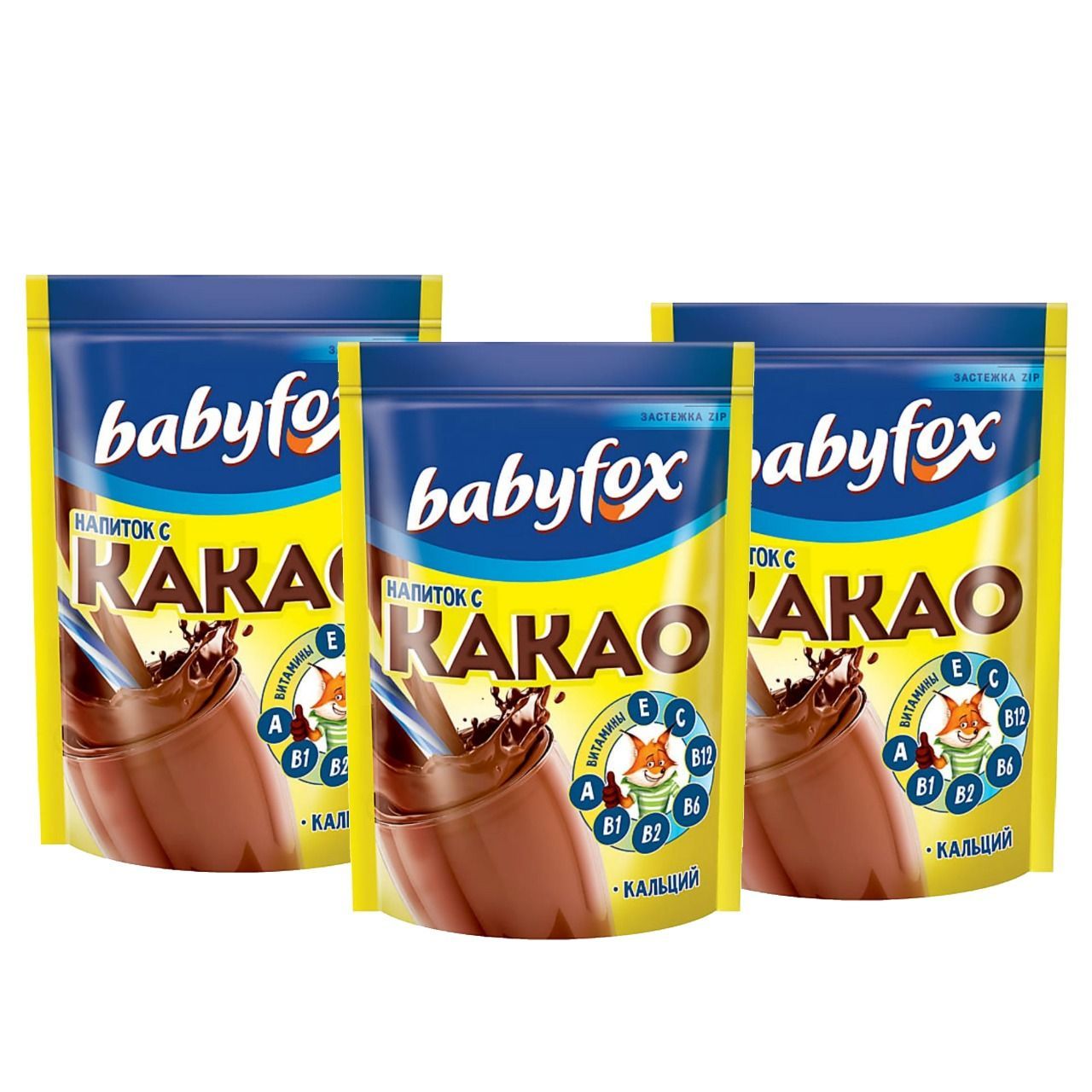 BabyFox, напиток с какао, 135 г 3шт