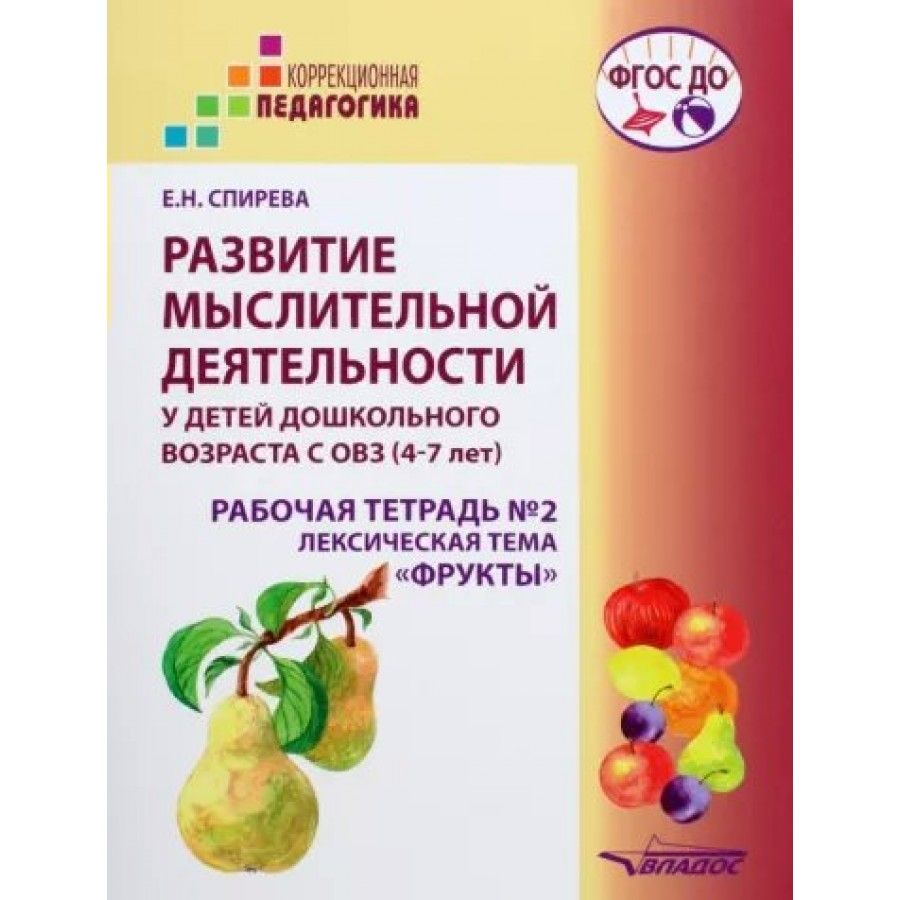 Развитие мыслительной деятельности у детей дошкольного возраста с ОВЗ (4 -  7 лет). Рабочая тетрадь № 2. Лексическая тема 