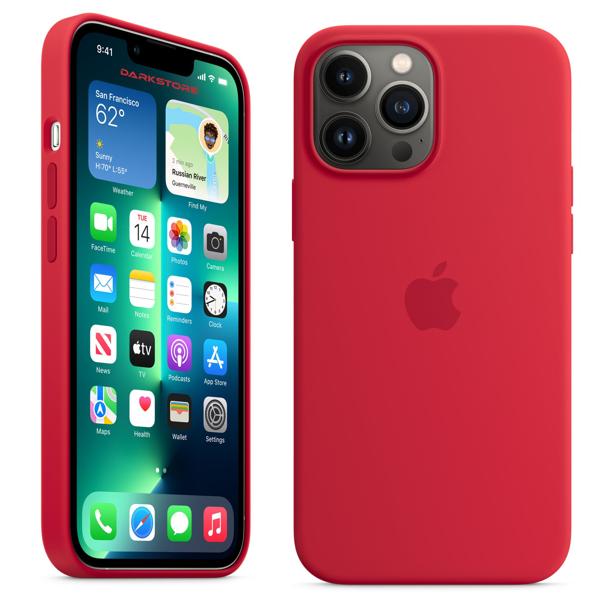 Силиконовый чехол Apple с Soft-touch покрытием на iPhone 13 Pro / Apple  Silicone Case с бархатным покрытием внутри, Красный (PRODUCT)RED - купить с  доставкой по выгодным ценам в интернет-магазине OZON (831514639)