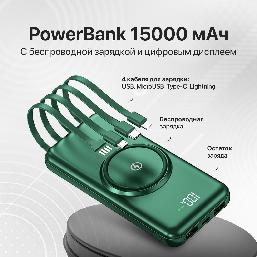 Внешний аккумулятор (Power Bank) REPODS Powerbank - купить по выгодным  ценам в интернет-магазине OZON (708089713)