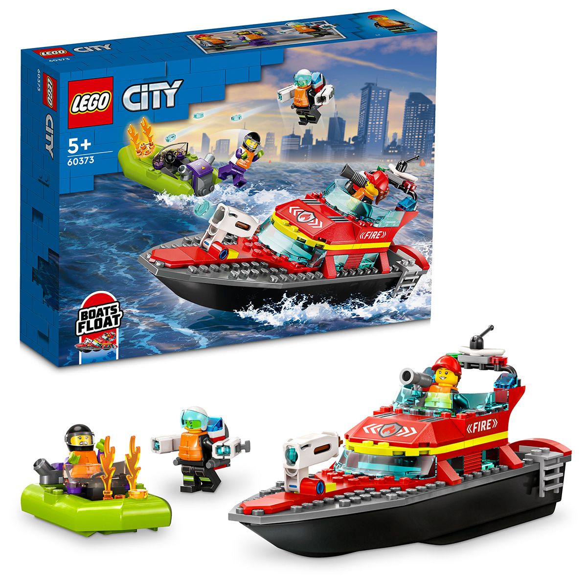 LEGO City 60373 Fire Rescue Boat 144 5