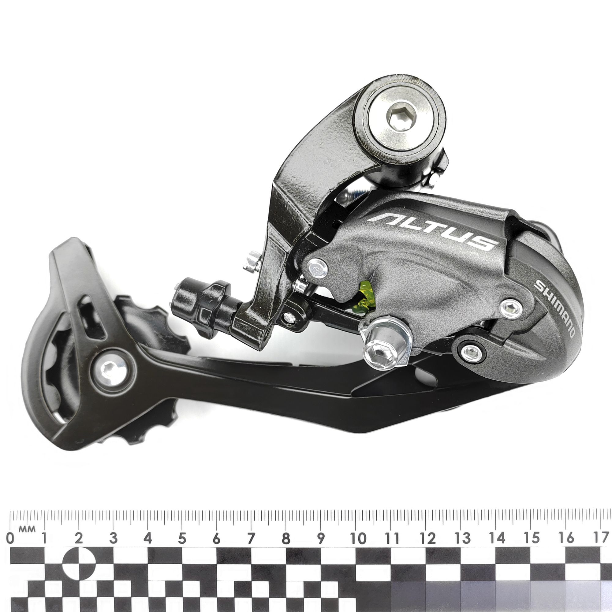 Shimano Переключатель задний для велосипеда RD-M370, серия Altus, 9 скоростей, крепление на петух (болт), черный — Товары для велоспорта