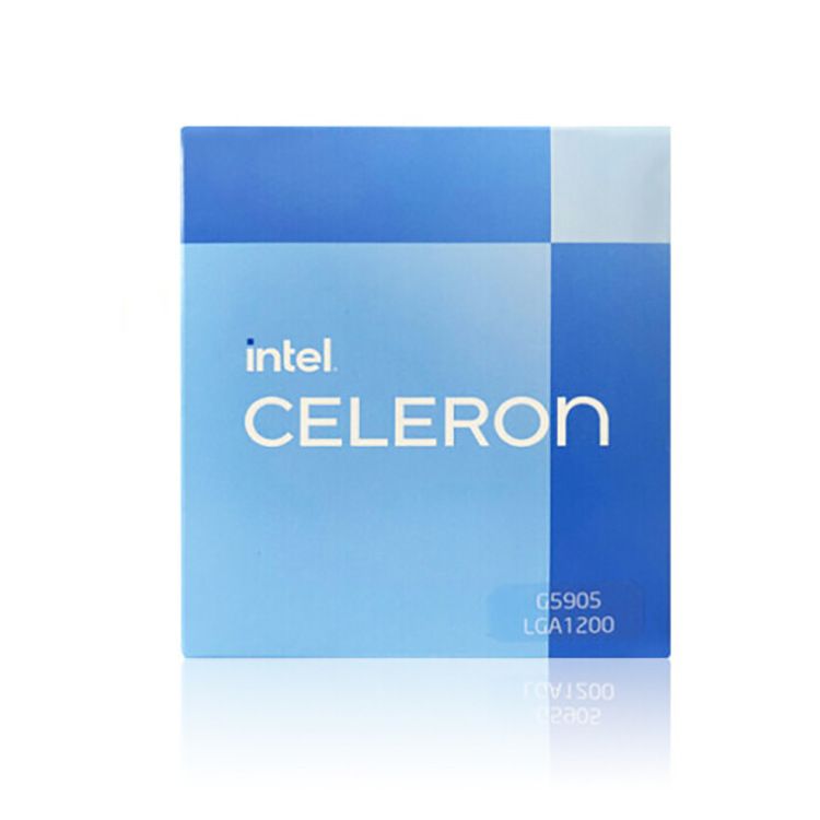 Celeron box. Intel box.