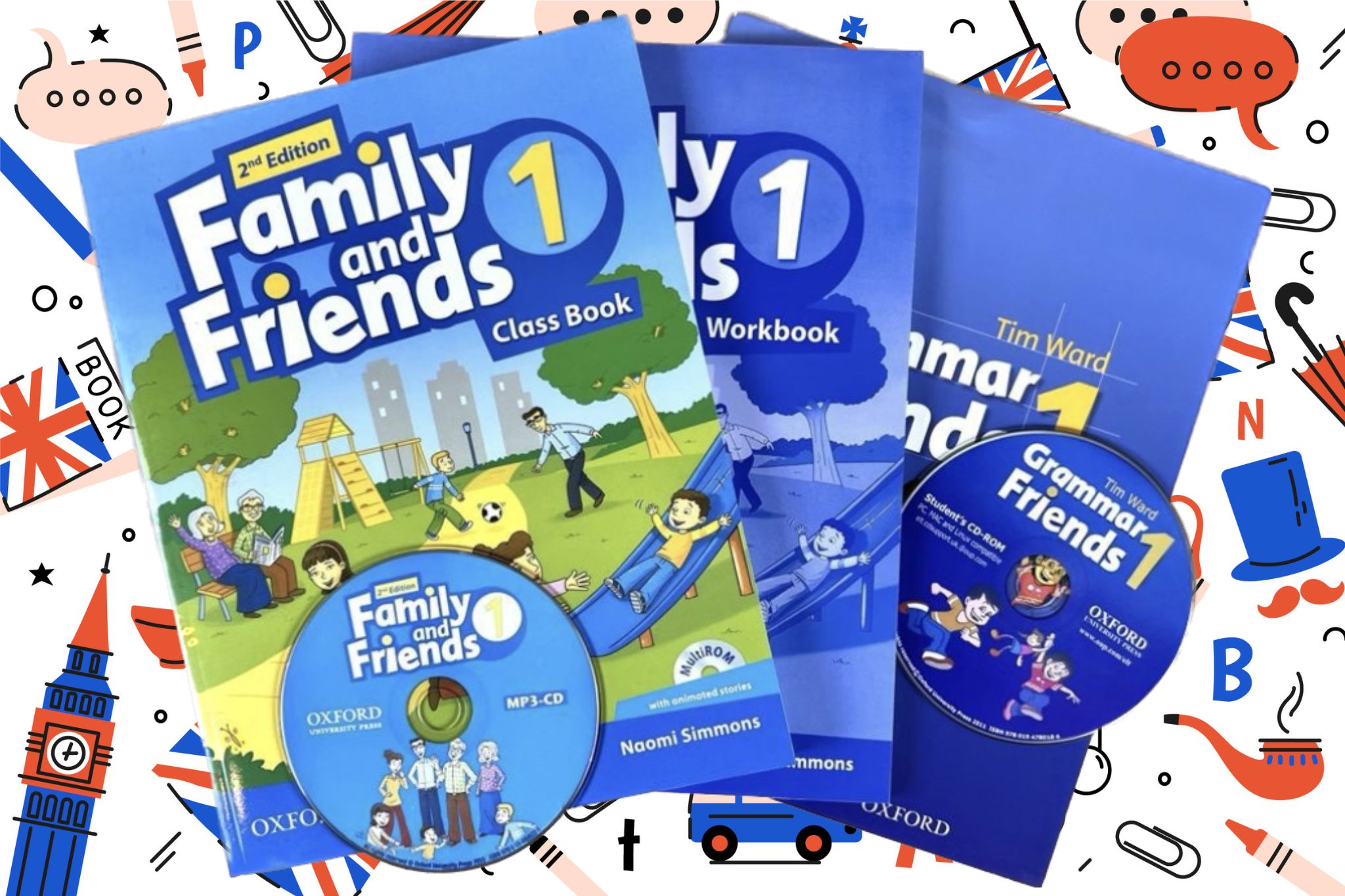 Family and Friends 1 (2nd edition) Class Book + Workbook + Grammar + CD |  Симмонс Наоми - купить с доставкой по выгодным ценам в интернет-магазине  OZON (851647956)