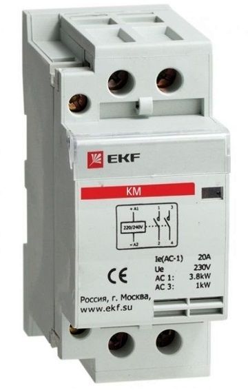 Экф. Контактор модульный км 20а 2nо (1 мод.) EKF km-1-20-20. Контактор EKF km-1-25-20. Км 40 контактор EKF. Контактор EKF km-2-20-20.