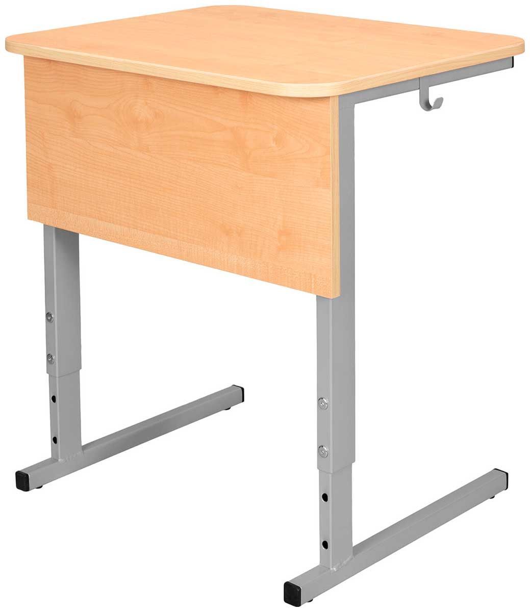 Стол-парта Дэми СУТ.54-01 600х500х520-640 мм рост 2-4 серый каркас ЛДСП клен