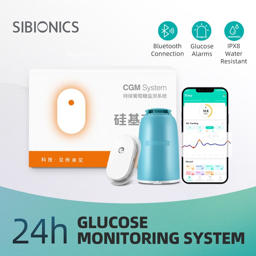 Sibionics GS1 датчик , системы Flash мониторинга глюкозы, непрерывные мониторы глюкозы, сахарный диабет