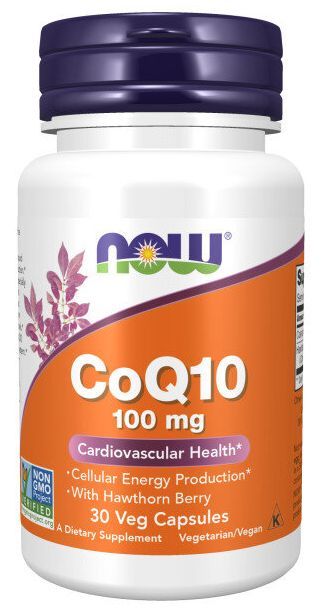 Коэнзим Q10 NOW CoQ10 100 mg 30 капсул / Нау Коэнзим Q10