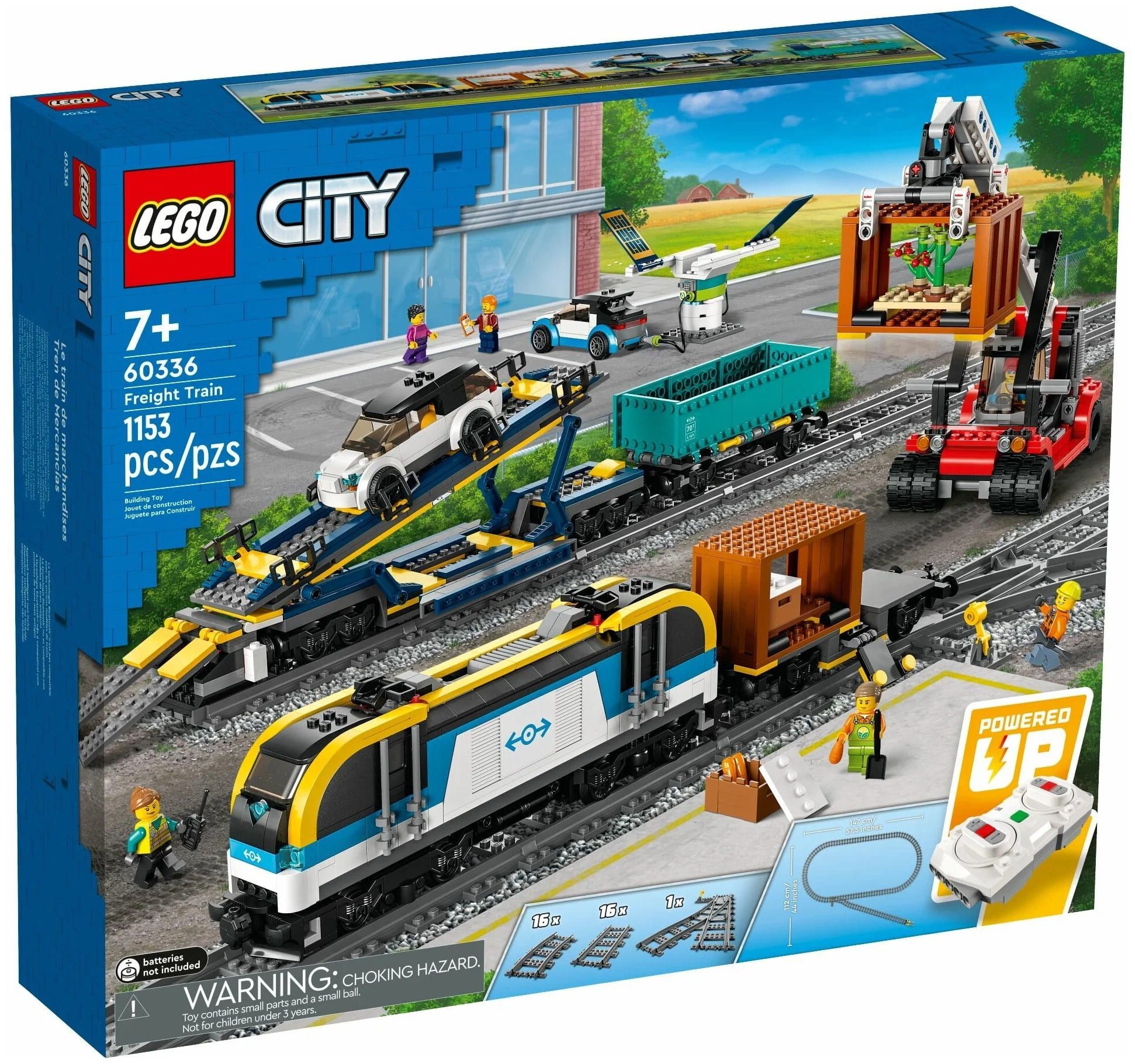 Конструктор LEGO City 60336 Товарный поезд - купить с доставкой по выгодным  ценам в интернет-магазине OZON (895376171)