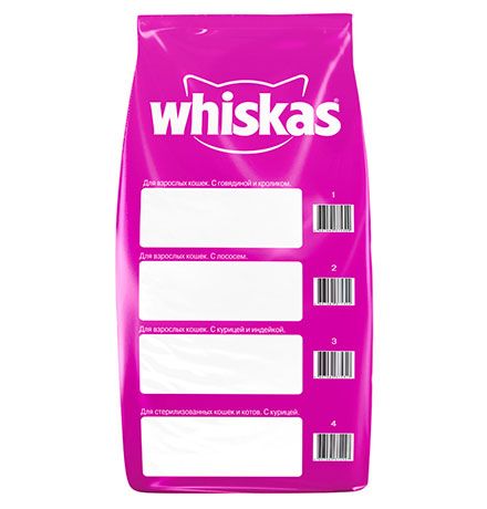 Whiskas/СухойкормВискасдлявзрослыхкошекподушечки-паштетсГовядиной5кг