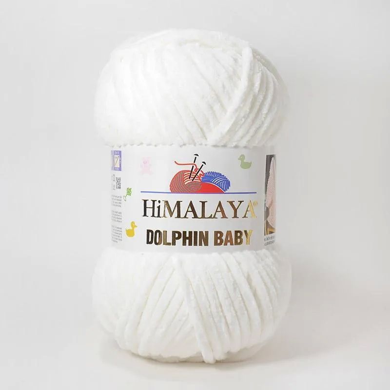 Плюшевая пряжа для вязания Himalaya Dolphin Baby 80363 жемчуг