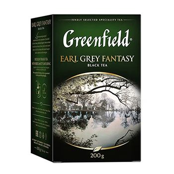 ЧайчёрныйEarlGreyFantasyлистовой,Greenfield,200г,Россия1шт