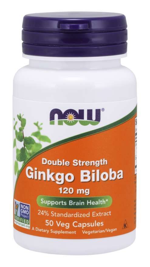 Антиоксидант NOW Ginkgo Biloba, 50 капсул