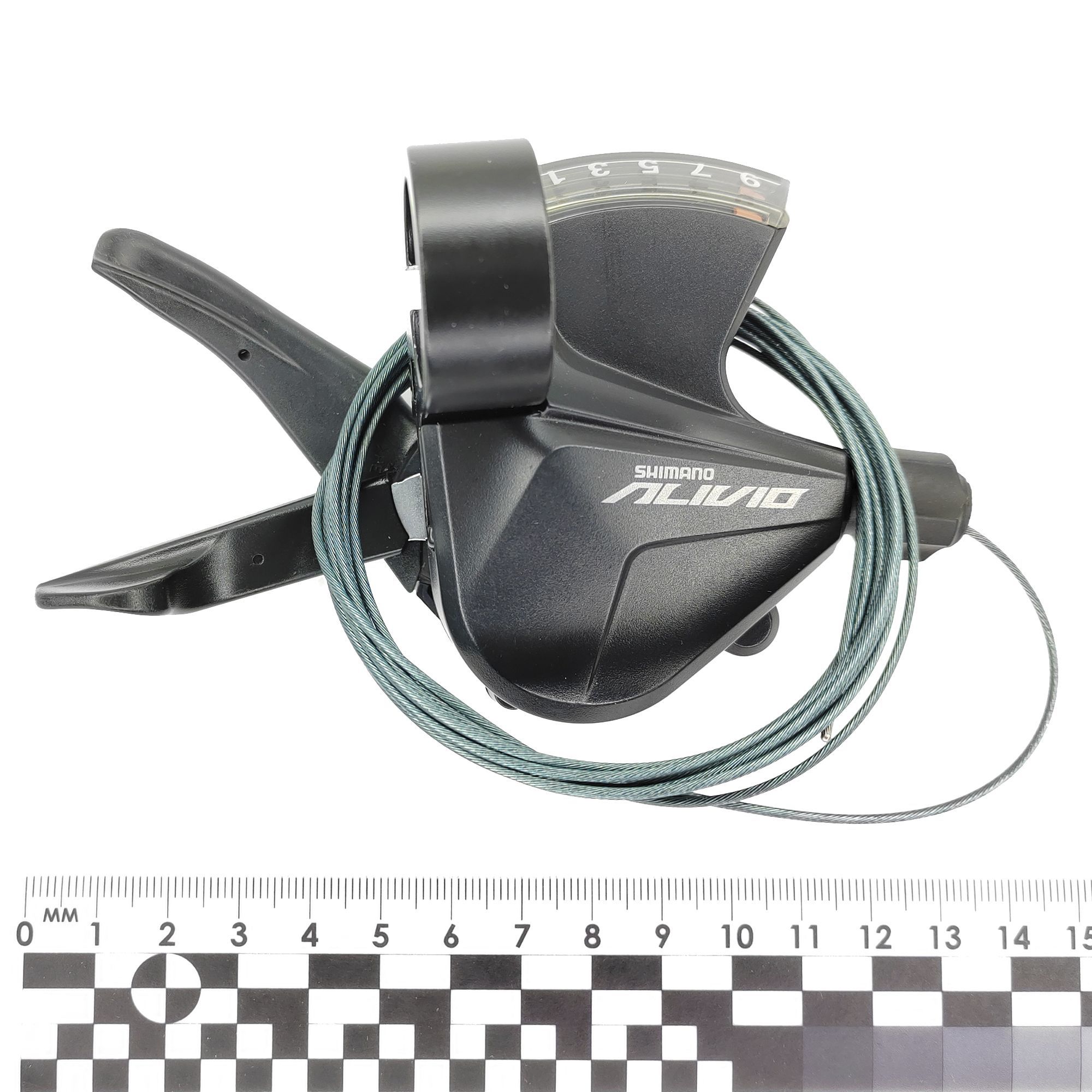 Shimano Шифтер (манетка) SL-M3100, серия Alivio, 9 скоростей, под правую руку, трос 205 см, черный — Каталог Ozon — фото 6