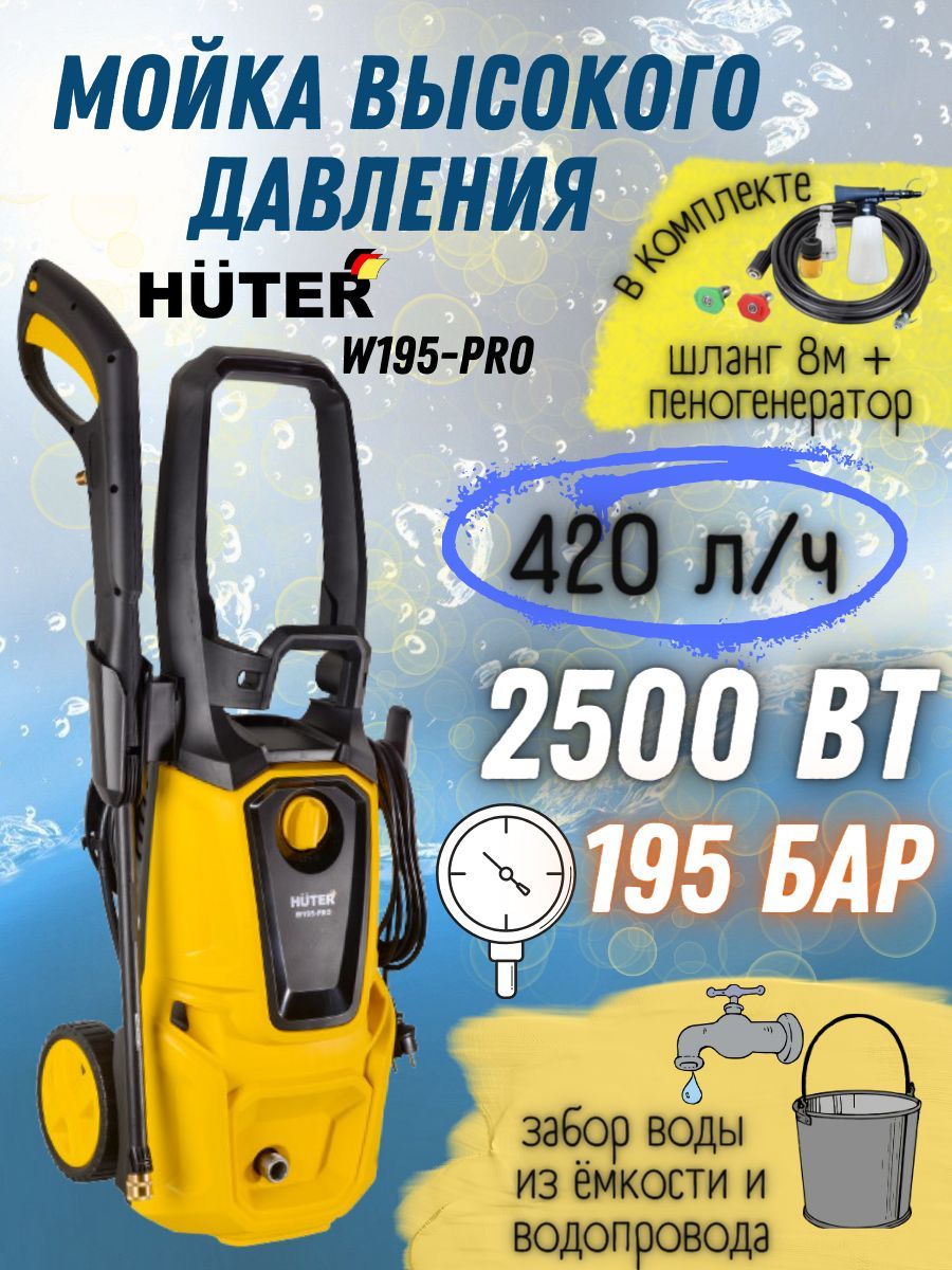 Купить Мойку Высокого Давления W195 Pro