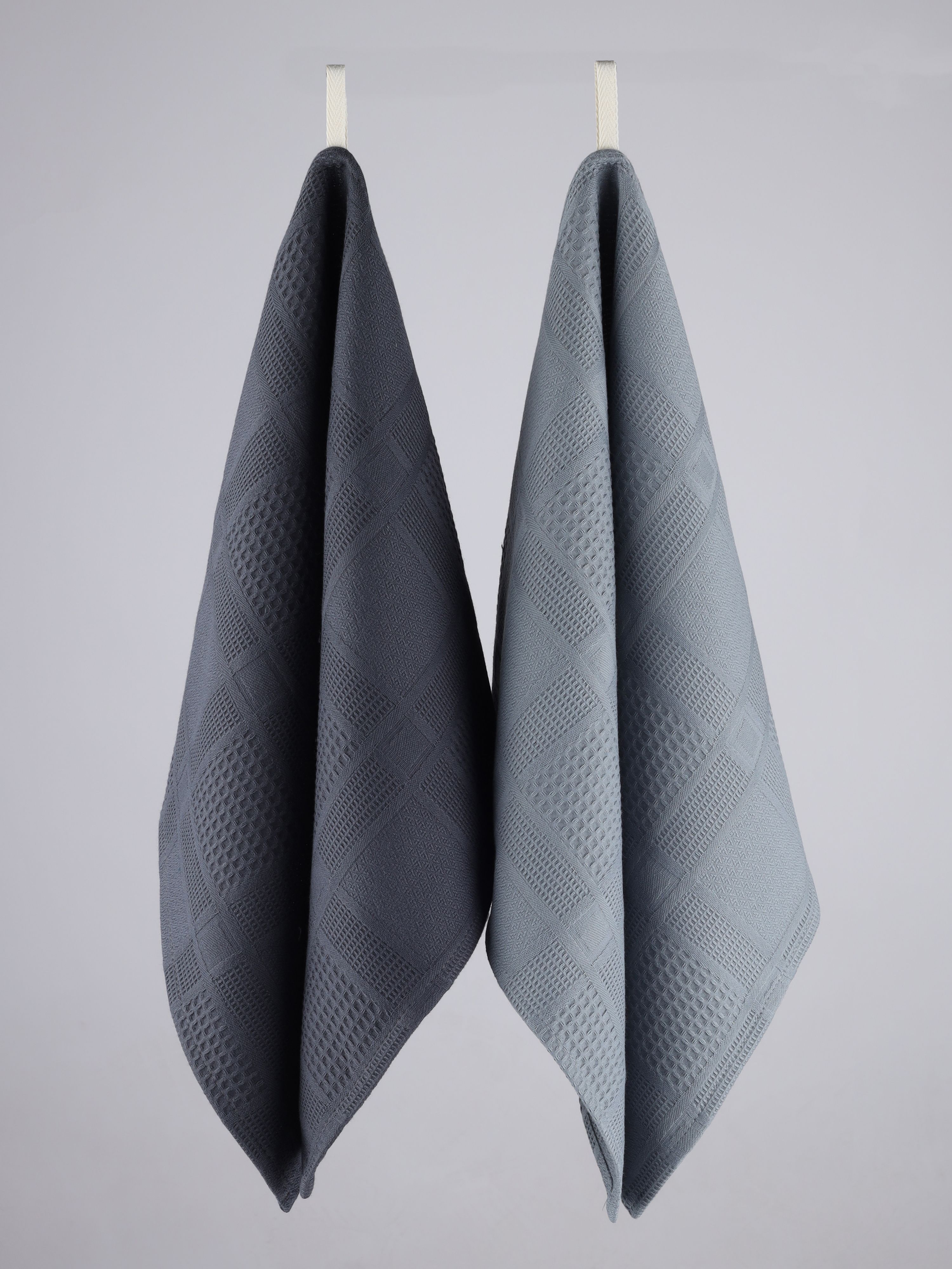 Набор из 2-х кухонных полотенец SealStore Премиум, 100% хлопок (40*60), серый