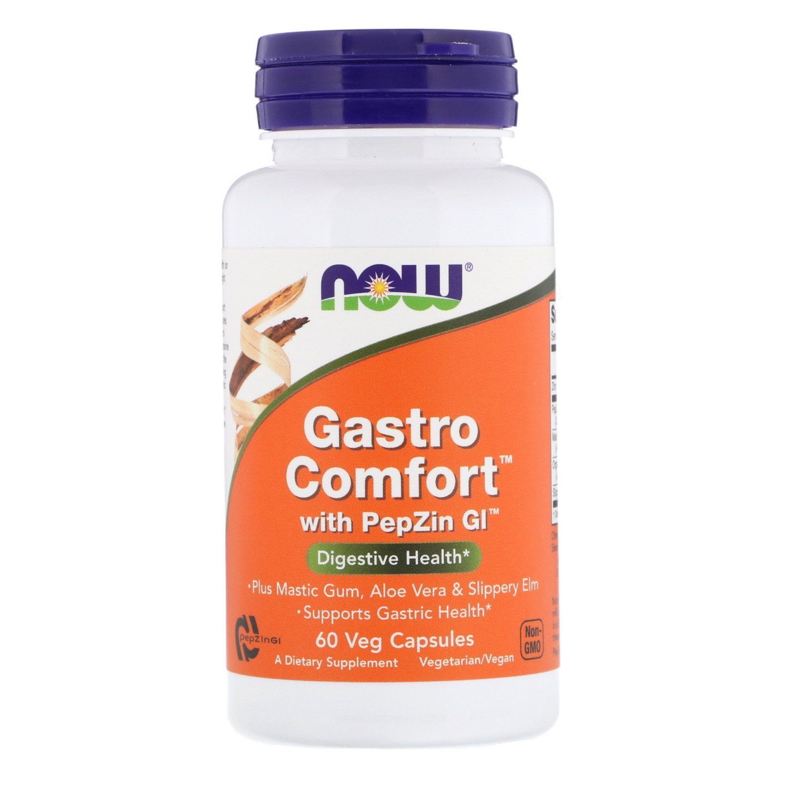 NOW Gastro Comfort with PepZin Gl, Гастрокомфорт - 60 капс (685 мг)