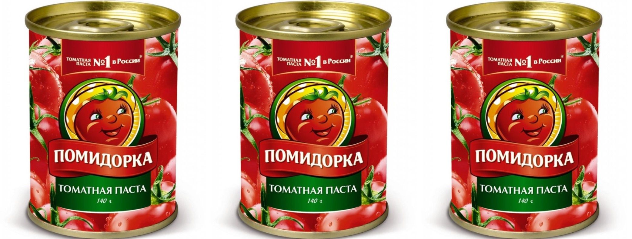 Помидорка Томатная паста 140 г, 3 шт